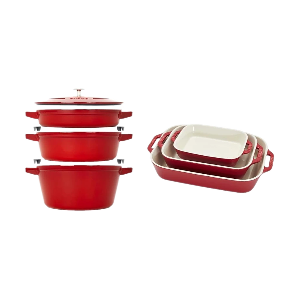 STAUB Cast Iron Stackable Set 4pc