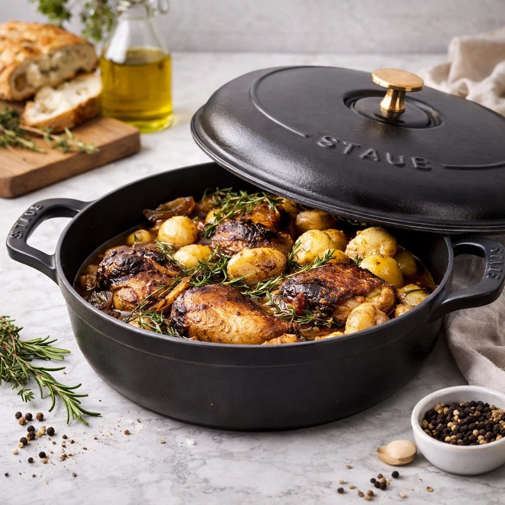 Staub Cast Iron 3.5-qt Braiser - Matte Black, Made in France